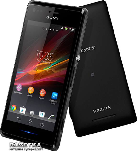 Мобильный телефон Sony Xperia M C1905 Black – фото, отзывы ...
