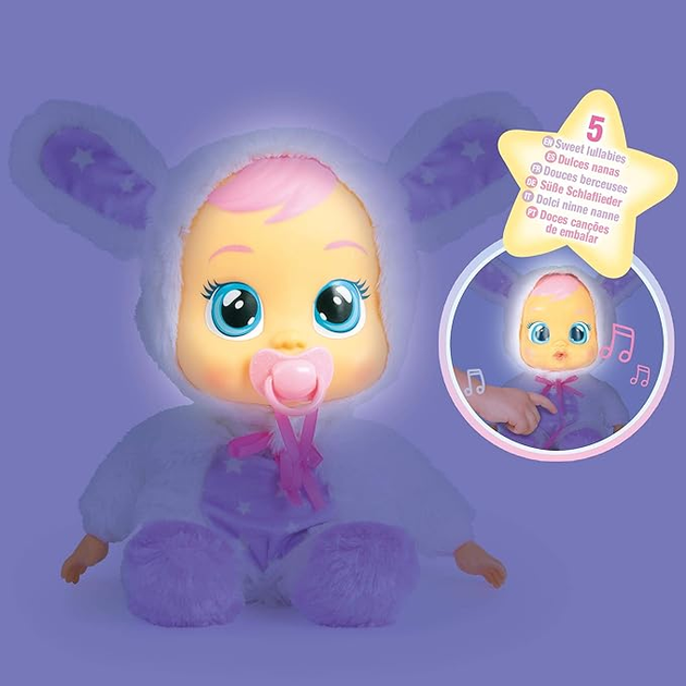Lalka bobas Cry Babies Good Night Coney 30 cm (8421134093140) - obraz 6