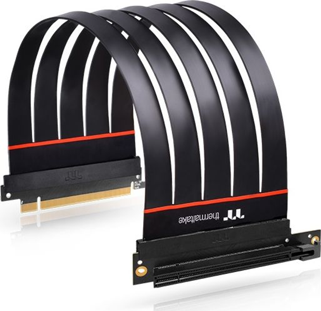 Riser Thermaltake TT Premium PCI-E 4.0 x16 90° 300 mm Black (4719512137772) - obraz 3