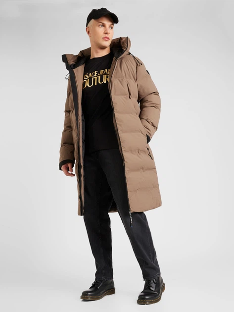 Koszulka męska bawełniana długa Versace Jeans Couture vjc76gaht00cj00tg89 M Czarna (8052019580174) - obraz 3