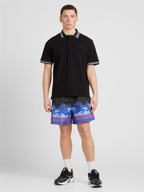 Поло довге чоловіче Versace Jeans Couture vjc76gagt09cj01t899 L Чорне (8052019596601) - зображення 3