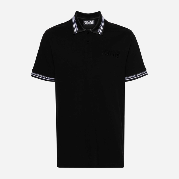 Поло довге чоловіче Versace Jeans Couture vjc76gagt09cj01t899 L Чорне (8052019596601) - зображення 5