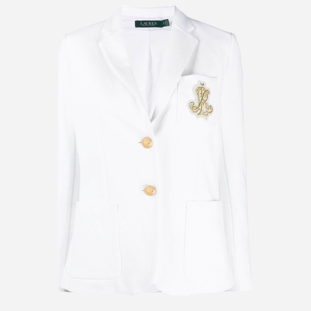 Marynarka damska klasyczny Lauren Ralph Lauren lrl200797305001 XL Biała (3616411445650) - obraz 4