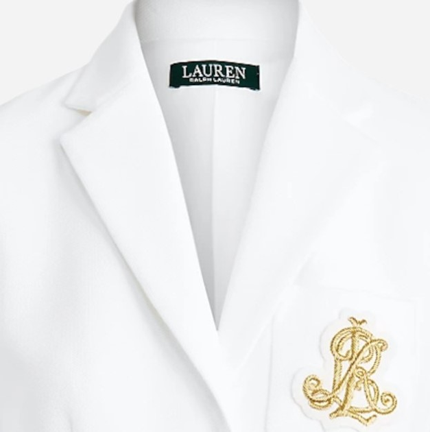 Marynarka damska klasyczny Lauren Ralph Lauren lrl200797305001 XS Biała (3616411445667) - obraz 5