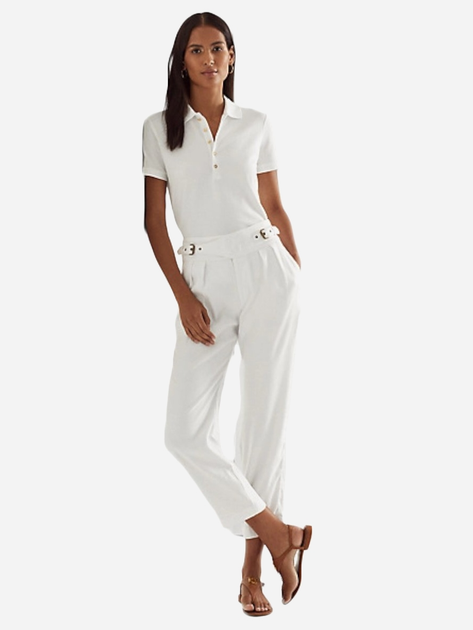 Поло жіноче Lauren Ralph Lauren lrl200679219008 XS Біле (5045018196258) - зображення 3