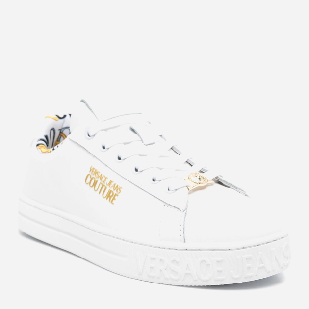 Sneakersy damskie do kostki skórzane Versace Jeans Couture vjc76va3sklzpa48003 40 Białe (8052019605242) - obraz 2