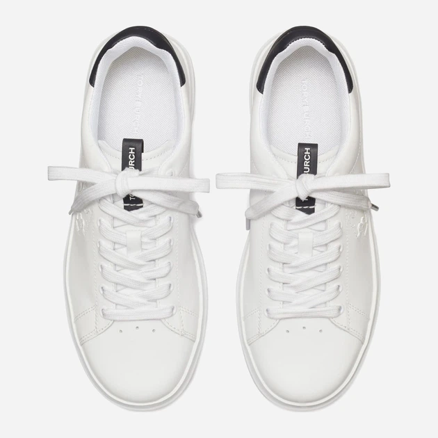 Sneakersy damskie do kostki skórzane Tory Burch torb149728-400 36 (6US) Biały/Czarny (196133770566) - obraz 3