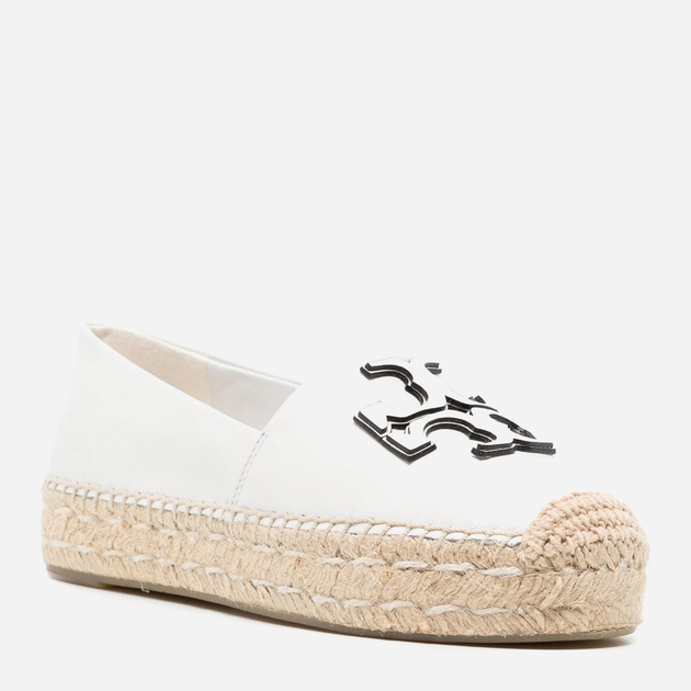 Espadryle damskie skórzane Tory Burch torb144346-109 36 (6US) Białe (196133575147) - obraz 2