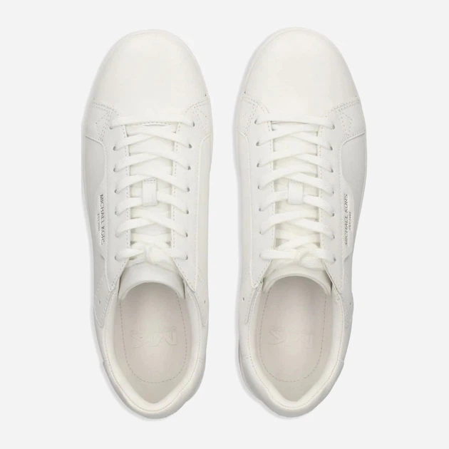 Sneakersy męskie do kostki skórzane Michael Kors mko42s4kefs1l-085 45 (12US) Białe (197677293719) - obraz 4