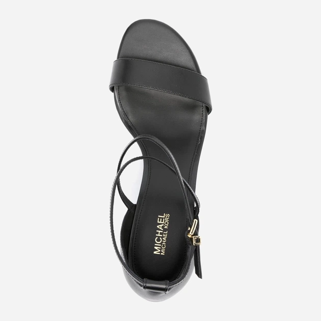 Sandały damskie skórzane na słupku Michael Kors mko40s4soms1l-001 41 (10US) Czarne (197677492204) - obraz 4