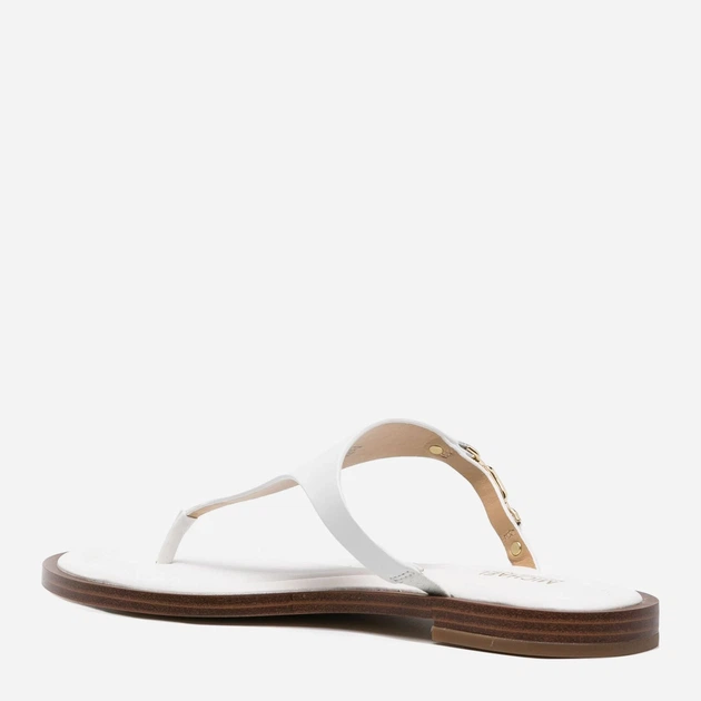 Klapki japonki damskie skórzane Michael Kors mko40s4dnfs1l-085 37 (7US) Białe (197677378355) - obraz 3