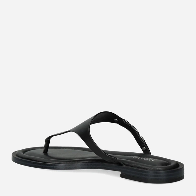 Klapki japonki damskie skórzane Michael Kors mko40s4dnfs1l-001 36 (6US) Czarne (197677377921) - obraz 3