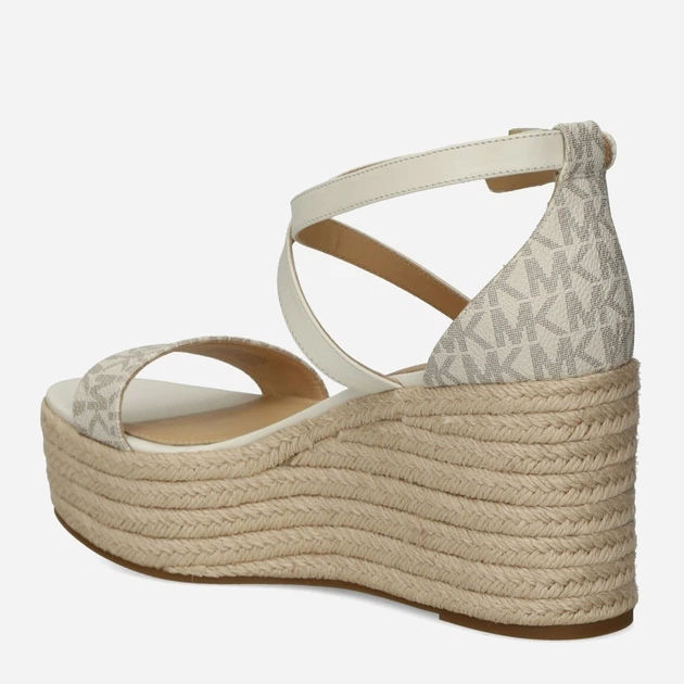 Sandały damskie na koturnie Michael Kors mko40s2sems1b-150 37.5 (7.5US) Nudowe (196108437081) - obraz 3