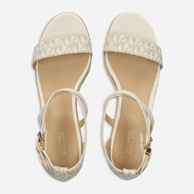 Sandały damskie na koturnie Michael Kors mko40s2sems1b-150 38.5 (8.5US) Nudowe (196108437104) - obraz 4
