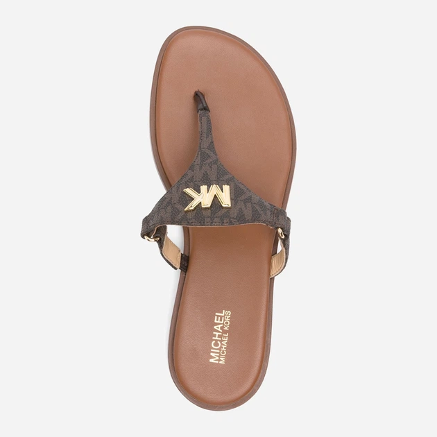 Klapki japonki damskie Michael Kors mko40r4jifaab-200 39 (9US) Brązowe (197677029547) - obraz 4