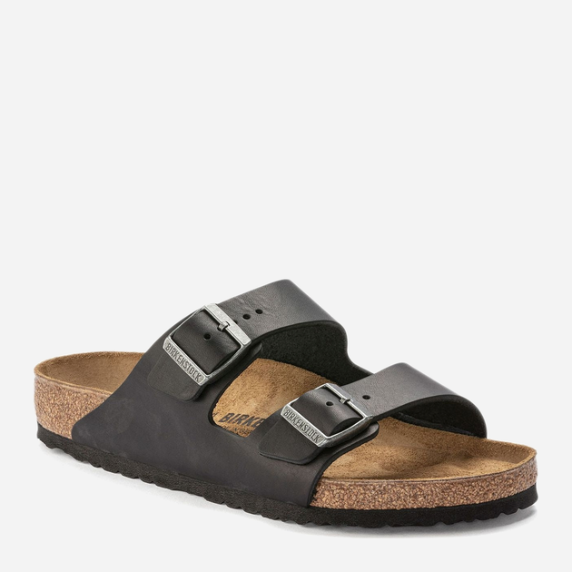 Чоловічі шльопанці Birkenstock bir1023141 44 Чорні (4061417841705) - зображення 2