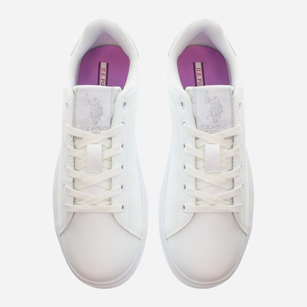 Sneakersy damskie do kostki U.S. Polo Assn uspmarlyn001w-whisil 41 Białe (8055197462614) - obraz 4