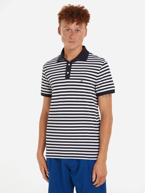 Koszulka polo męska długa Tommy Hilfiger thmw0mw177710a4 M Granatowa (8720646284634) - obraz 1