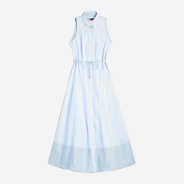 Плаття-сорочка міді літнє жіноче Tommy Hilfiger thww0ww41528ybl 40 Блакитне (8720646834280) - зображення 5