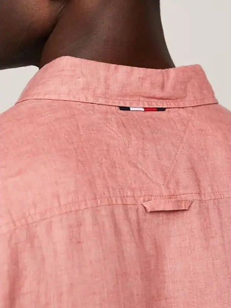 Сорочка чоловіча Tommy Hilfiger thmw0mw35207tj5 XL Рожева (8720646609833) - зображення 4