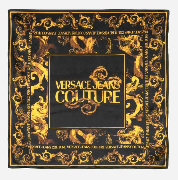 Хустка жіноча Versace Jeans Couture vjc76ha7h01zg252g89 Чорний/Жовтий (8052019554038) - зображення 1