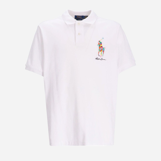 Поло довге чоловіче Polo Ralph Lauren prl710926413002 L Біле (3616535086517) - зображення 1