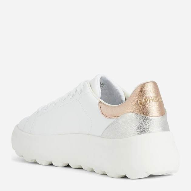 Sneakersy damskie Geox geod45tcc085bvc1zh8 40 Białe (8056206621480) - obraz 3