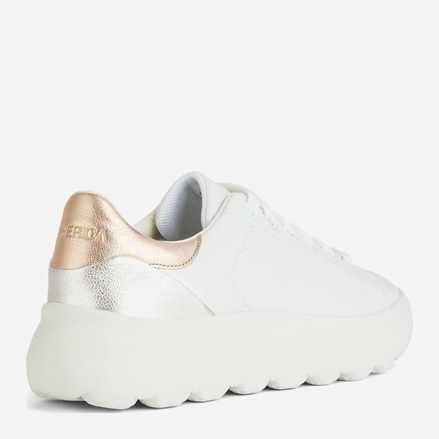 Sneakersy damskie Geox geod45tcc085bvc1zh8 40 Białe (8056206621480) - obraz 4