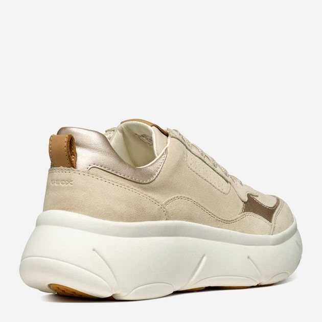 Sneakersy damskie Geox geod45nhb022nfc5322 37 Beżowe (8056206657762) - obraz 4