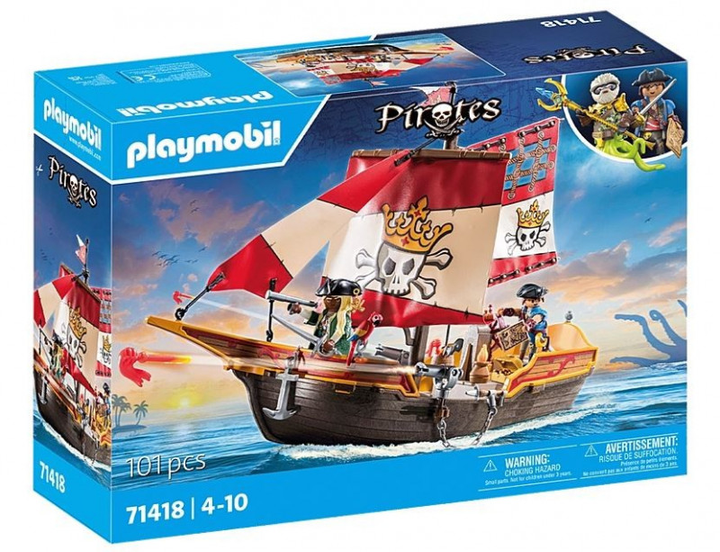 Statek Piracki Playmobil z akcesoriami (4008789714183) - obraz 1