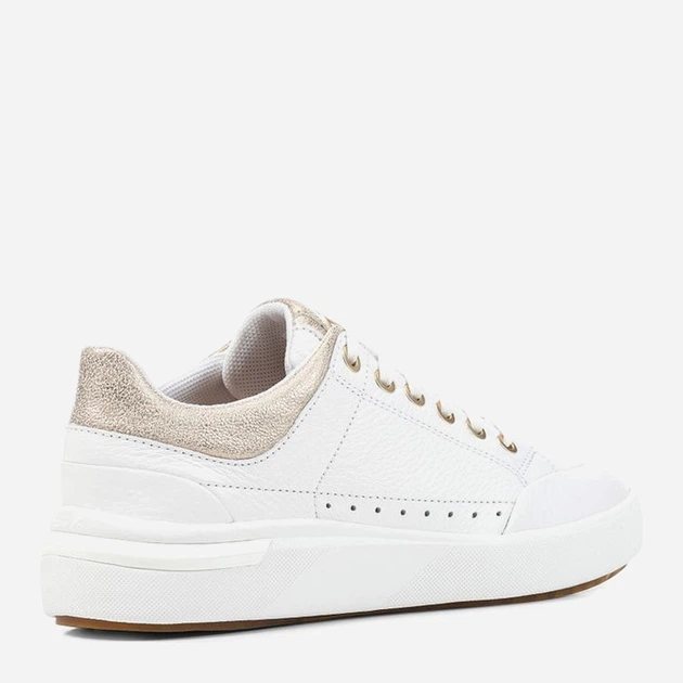 Жіночі кеди низькі Geox geod36qfa046bnc1zb5 38 Білі (8056206443723) - зображення 4