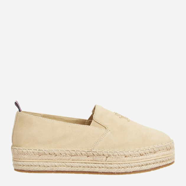 Espadryle damskie na platformie Tommy Hilfiger thifw0fw07695acr 37 Beżowe (8720646955190) - obraz 1