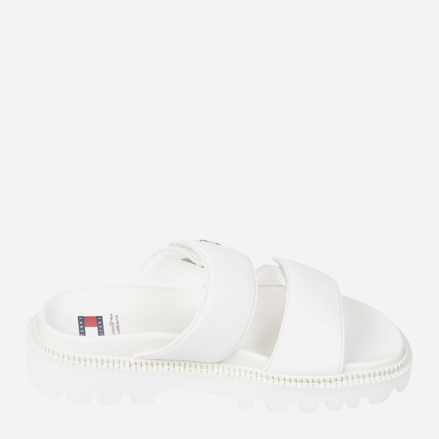 Жіночі шльопанці Tommy Hilfiger thien0en02560ybl 37 Білі (8720646950768) - зображення 3