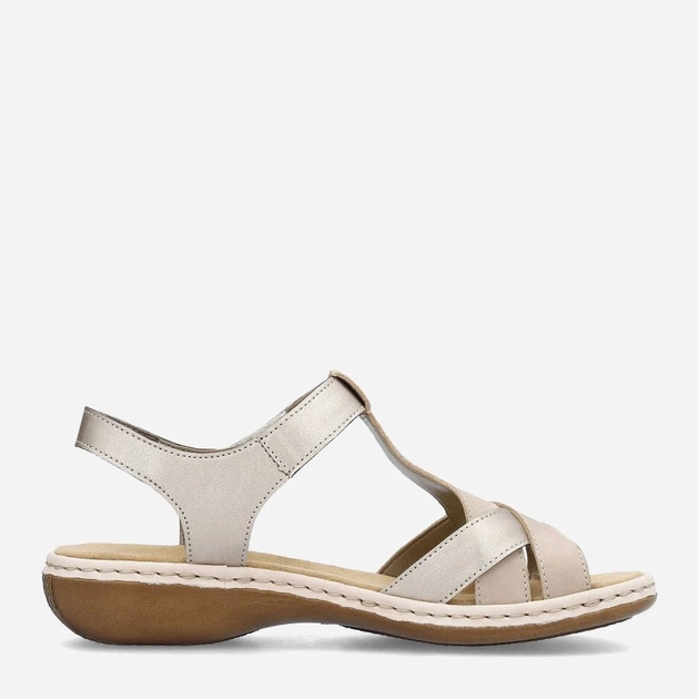 Жіночі сандалі Rieker rie65919-61 41 Нюдові (4061811347742) - зображення 5
