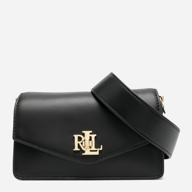 Torebka crossbody damska skórzana Lauren Ralph Lauren lrl431876437001 Czarna (3616539949580) - obraz 1