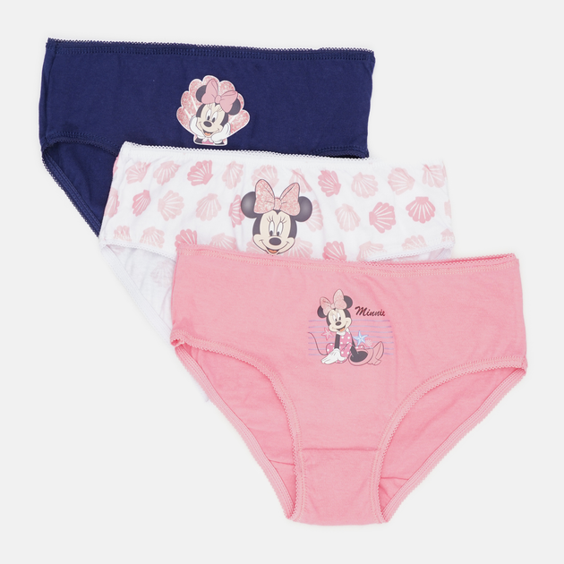 Набор детских трусов-слипов 3 шт для девочки Disney Minnie Mouse DIS MF 52 33 B347 3-PACK BOX 128-134 см Белый/Розовый/Нави (5904009188653) - изображение 1