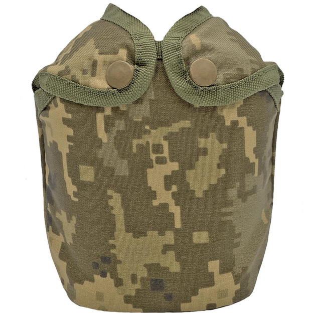 Чохол для фляги армійської 1л Molle Піксель IRR Cordura 500 D MELGO - зображення 1