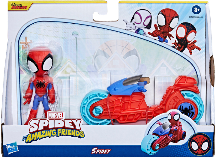 Figurka do gry Hasbro Spiderman z motocyklem 10 cm (5010996225573) - obraz 1