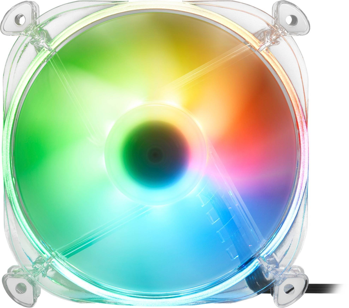 Wentylator Sharkoon SHARK Disc PWM RGB Fan Przezroczysty (4044951034314) - obraz 3