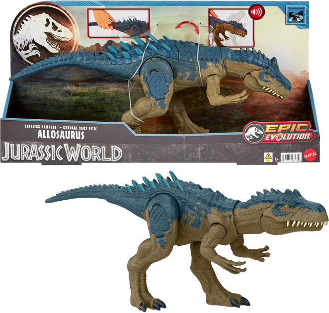 Фігурка динозавра Mattel Jurassic World Ruthless Rampage Allosaurus (0194735187935) - зображення 1