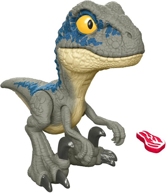 Figurka dinozaura Mattel Jurassic World Mega Roar Velociraptor 20 cm (0194735201532) - obraz 2