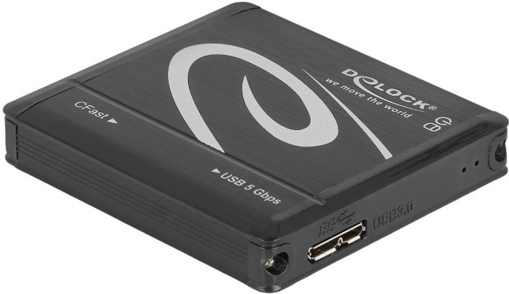 Кардрідер Delock USB-A 3.2 Gen 1 - CFast 2.0 Black (91686) - зображення 2