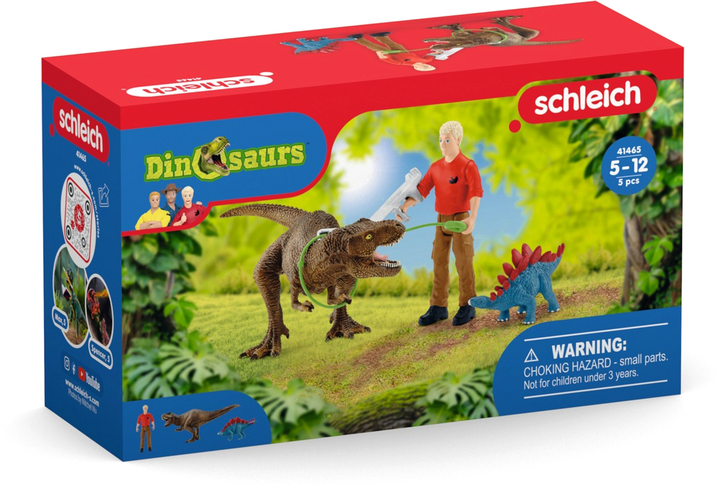 Набір фігурок Schleich Dinosaurs Tyrannosaurus Rex Attack (4059433574196) - зображення 1