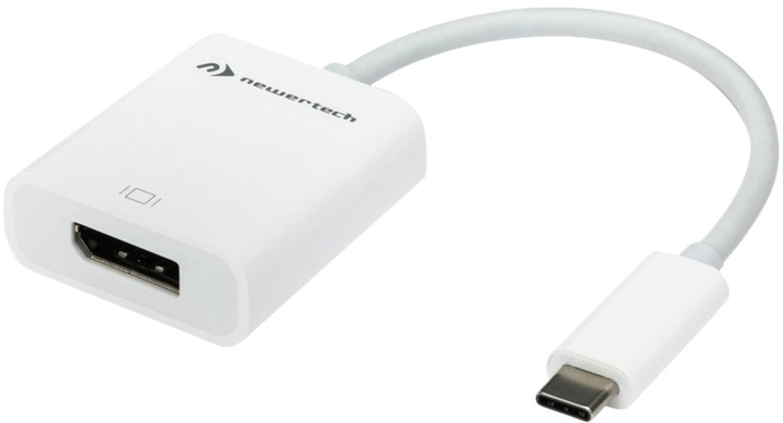 Адаптер-перехідник NewerTech USB Type-C to DisplayPort 1.4 White (0811643017146) - зображення 1