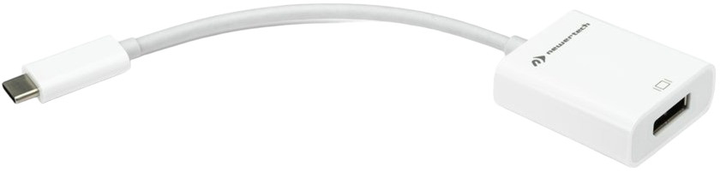 Adapter-przejściówka NewerTech USB Type-C to DisplayPort 1.4 White (0811643017146) - obraz 3
