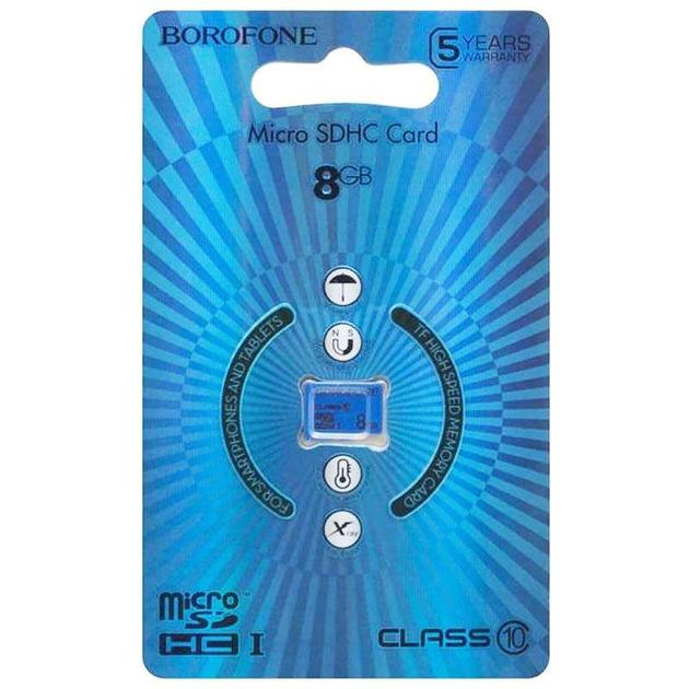 Карта памяти BOROFONE 8 Gb TF high speed Class 10 - изображение 2