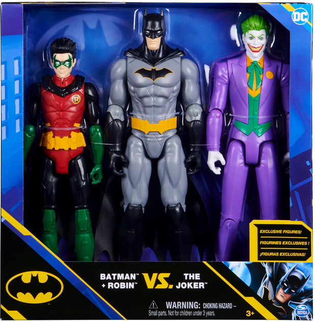 Zestaw figurek Spin Master Batman Odrodzenie Robin i Joker 30 cm (0778988344651) - obraz 1