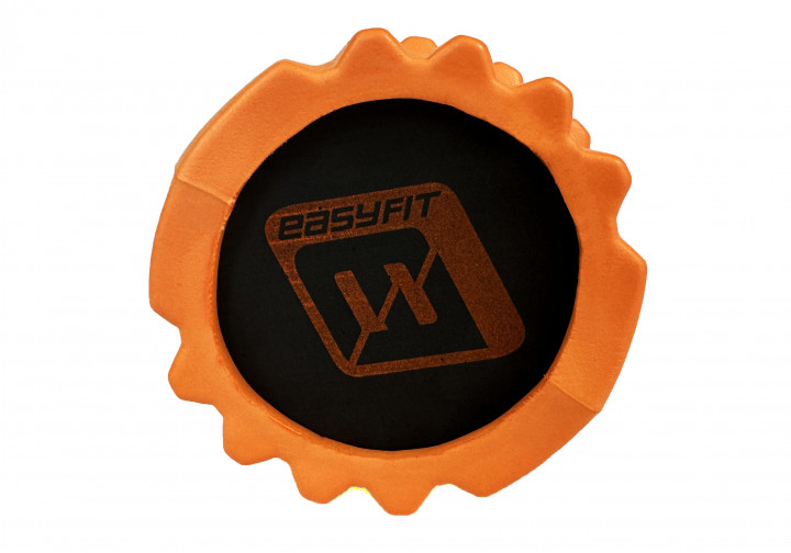 Массажный ролик EasyFit Solid Roller v.1.1s 33 см оранжевый - изображение 3