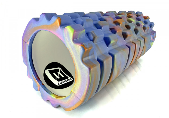 Массажный ролик EasyFit Grid Roller 33 см v.1.1 (M) Синий - изображение 2