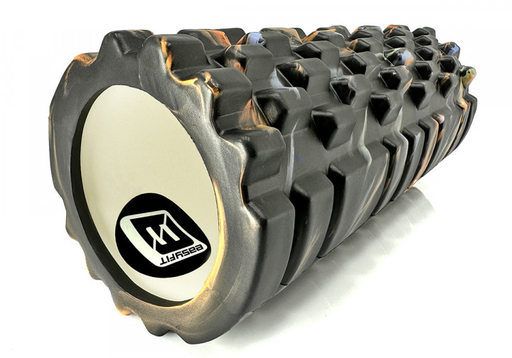 Масажний ролик EasyFit Grid Roller 33 см v.1.1 (M) Чорний - зображення 2